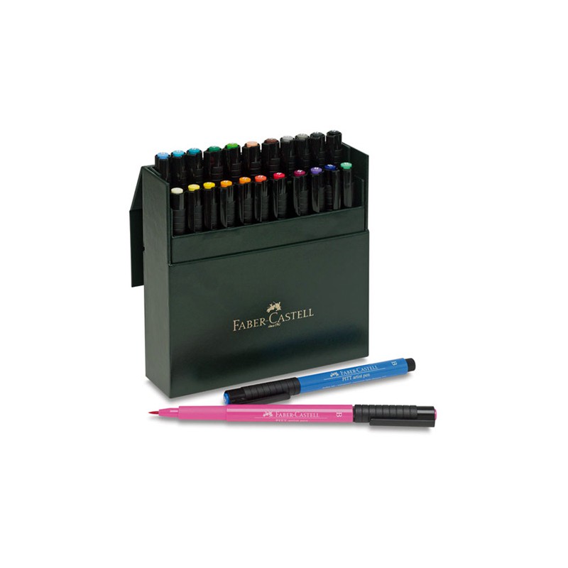 Faber-Castell 167025 Penna Pitt Artist Pen - Tratto Medio 0,3 Mm - Colore 125 Purpurrosa (Viola) - Inchiostro Impermeabile E Inodore - 2
