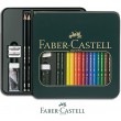 Polychromos & Castell 9000, zestaw rysunkowy Faber-Castell, 16el
