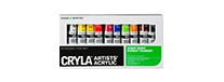 Farby akrylowe Cryla Artists' Acrylic, Daler-Rowney, 10 x 22ml