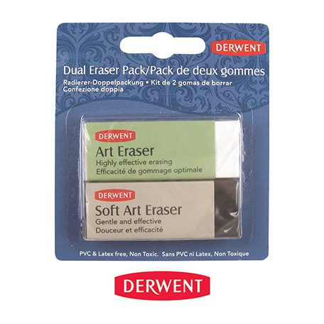 Gumki do mazania Soft & Art Eraser, Derwent, 2 szt.