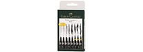 Set of 8 - czarny, Pitt Faber Castell, 8 sztuk