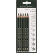 Ołówki rysunkowe Castell 9000 Jumbo, Faber-Castell, 5 sztuk