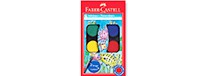Farby akwarelowe śr. 24mm, Faber-Castell, 8 kolorów