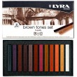 Pastele suche Lyra - gama brązów, zestaw 12 kolorów