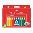 Kredki świecowe trójkątne 12 kol., Faber Castell