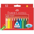 Kredki świecowe trójkątne 12 kol., Faber Castell
