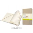 Notes Moleskine beżowy, gładki, miękka oprawa, 13x21cm