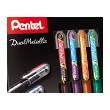 Długopisy żelowe metaliczne, Pentel, 4 kolory (set 2)