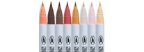 Clean Color, Kuretake, Neutral colors 8szt