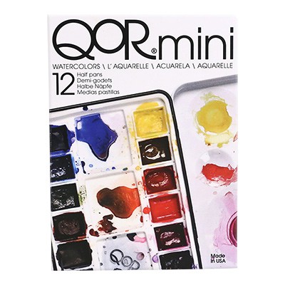 Farby akwarelowe QoR Mini, 12 kolorów
