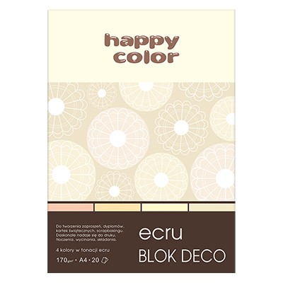 Blok DECO Ecru A4 Happy Color, 170g