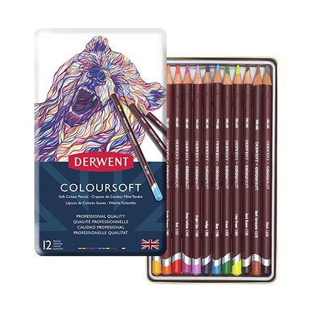 Coloursoft Derwent Metal Tin