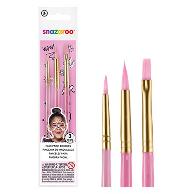Pędzle do malowania twarzy 'Girls', Snazaroo, 3szt