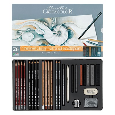 Cretacolor Teacher's Choice Advanced Tin Set of 26