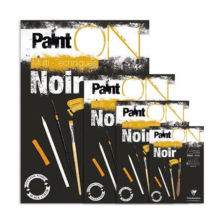 paint on noir clairefontaine