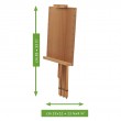 size wooden easel mabef