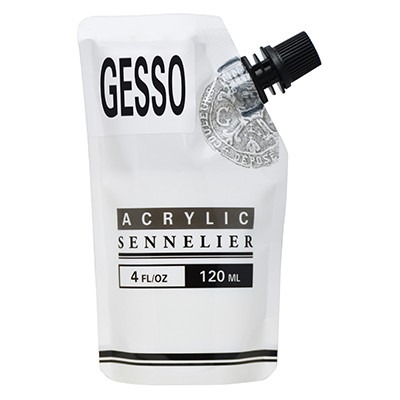 Gesso, uniwersalny, biały grunt Sennelier, 120 ml