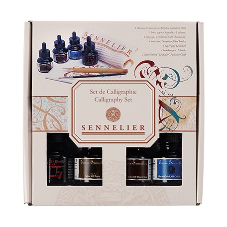 calligraphy set sennelier inks