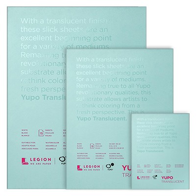 Blok Yupo Translucent 22,8 x 30,5 cm, 153 g, 15 ark.