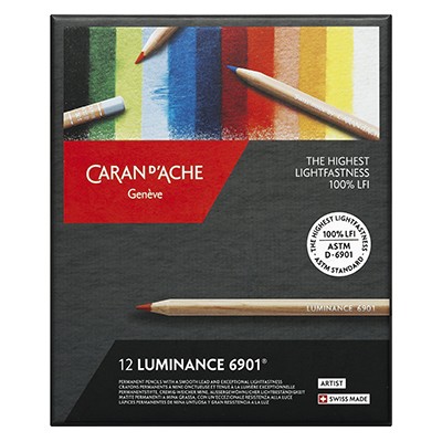 Kredki rysunkowe Luminance 6901, Caran d'Ache, 12 kolorów