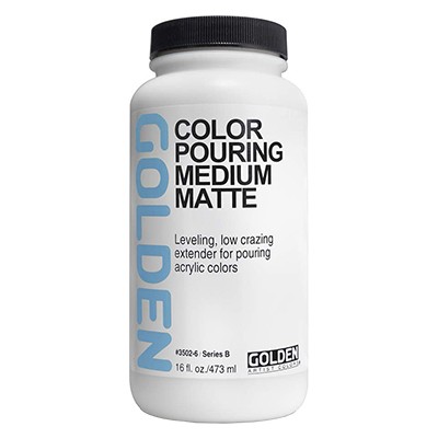 Color Pouring Medium Matte, Golden 473 ml