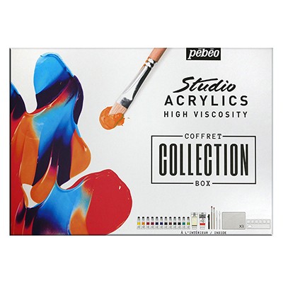 Farby akrylowe Studio Acrylics Collection Box, Pebeo