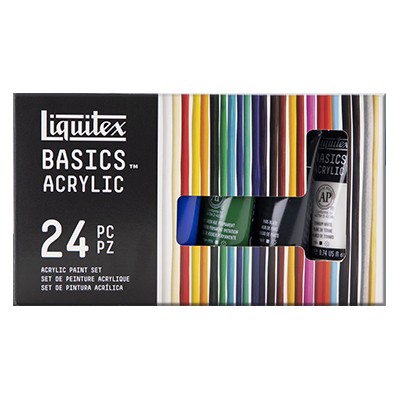 Farby akrylowe Liquitex, zestaw 24 kolorów