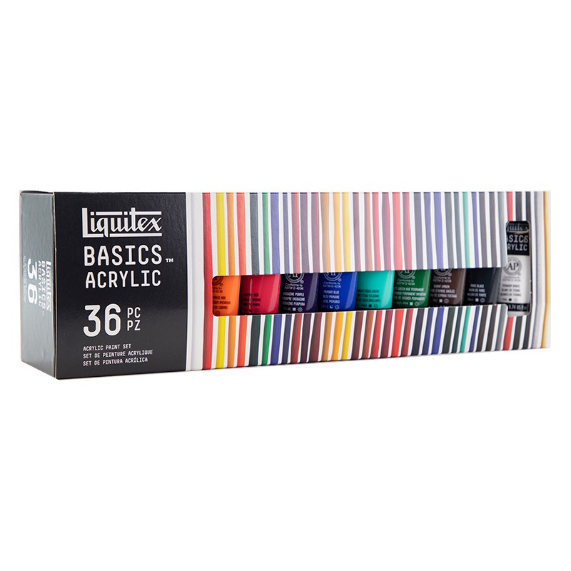  Liquitex Basics Acrylic Paint Set, Assorted