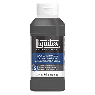 black gesso liquitex