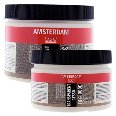 Gesso bezbarwne Amsterdam, przezroczyste gesso 250ml