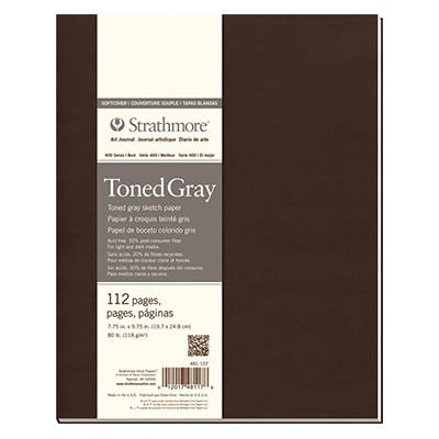 Szkicownik Toned Grey, Strathmore, 20 x 25 cm