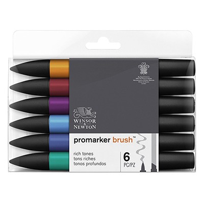 Zestaw Brush Marker - Rich Tones, 6 kolorów
