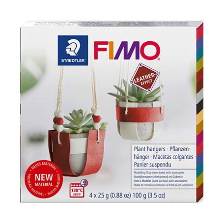 Fimo Leather Plant Hangers