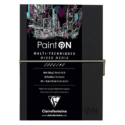 paint on noir clairefontaine