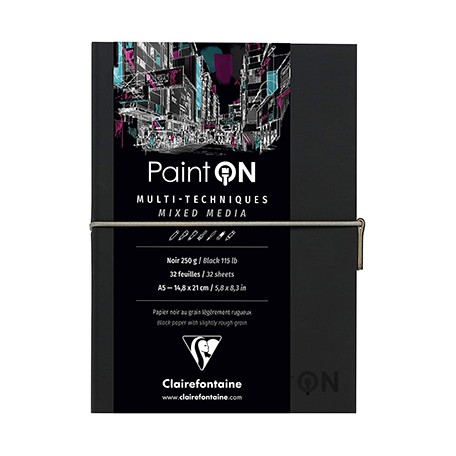 paint on noir clairefontaine