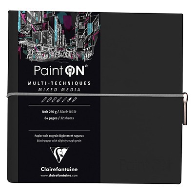 paint on noir clairefontaine