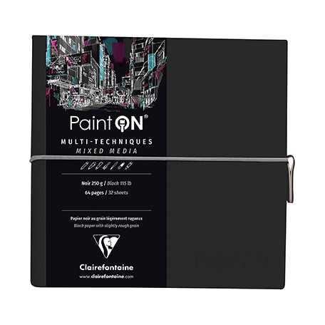 paint on noir clairefontaine