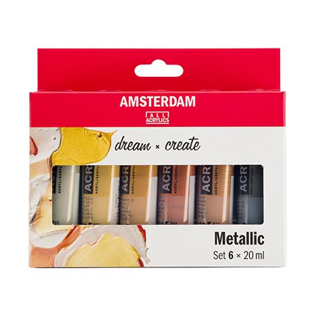 Farby akrylowe Talens Amsterdam Metallic