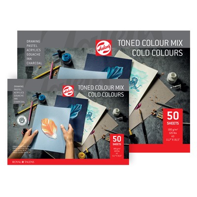 Blok Toned Cold Colour Mix Royal Talens, 50 ark. A3