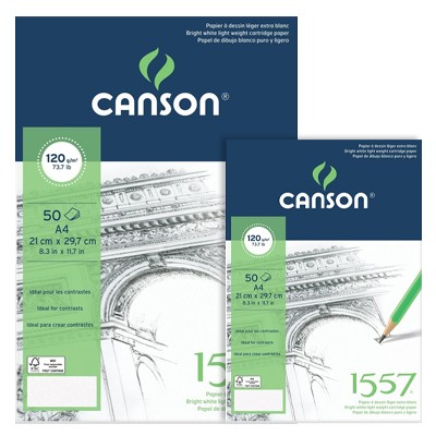 Szkicownik Canson 1557, 50 kartek A5, 120g