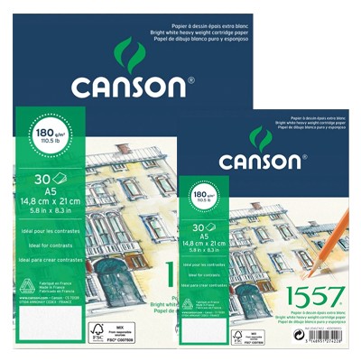 Blok rysunkowy Canson 1557, 30 kartek A3, 180g