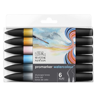 Promarker Watercolour Skyscape tones, 6 kol.