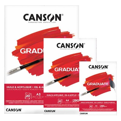 Blok Oil & Acrylic Canson Graduate, 290 g, A3