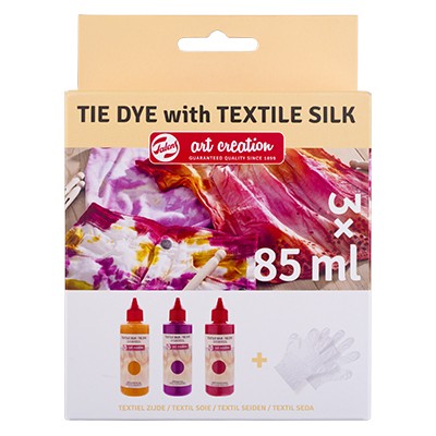 Zestaw do farbowania tkanin Tie-Dye różowy, Talens