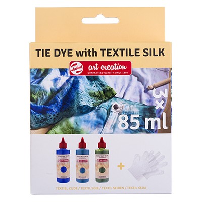 Zestaw do farbowania tkanin Tie-Dye niebieski, Talens