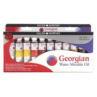 Farby olejne Georgian Water Mixable, Daler-Rowney, 10x20ml