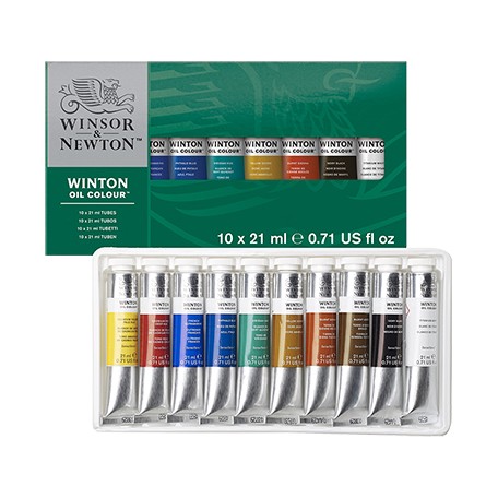 Farby olejne Winton, zestaw 10 x 21ml