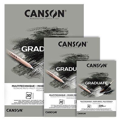 Blok Canson Graduate Grey A3, 220 g, 30 ark.