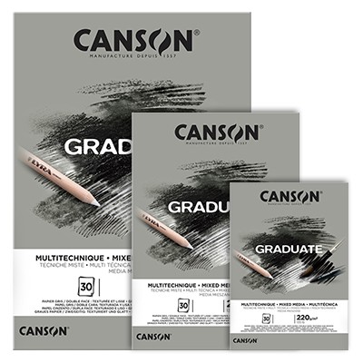 Blok Canson Graduate Grey A4, 220 g, 30 ark.