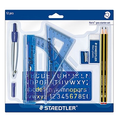 Zestaw akcesoriów do geometrii, Staedtler, 12 elementów